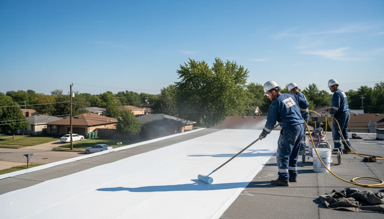 Commercial roof coating in Sterling, CT near me